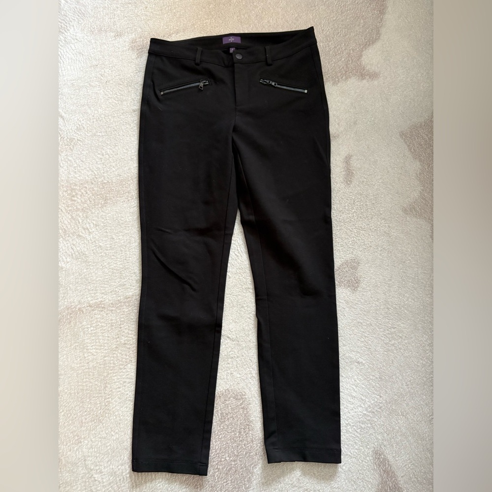 NYDJ Lift Tuck Legging Pants size 6 Black